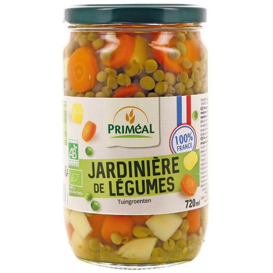 Primeal Groentemix doperwten wortel aardappel bio 720ml