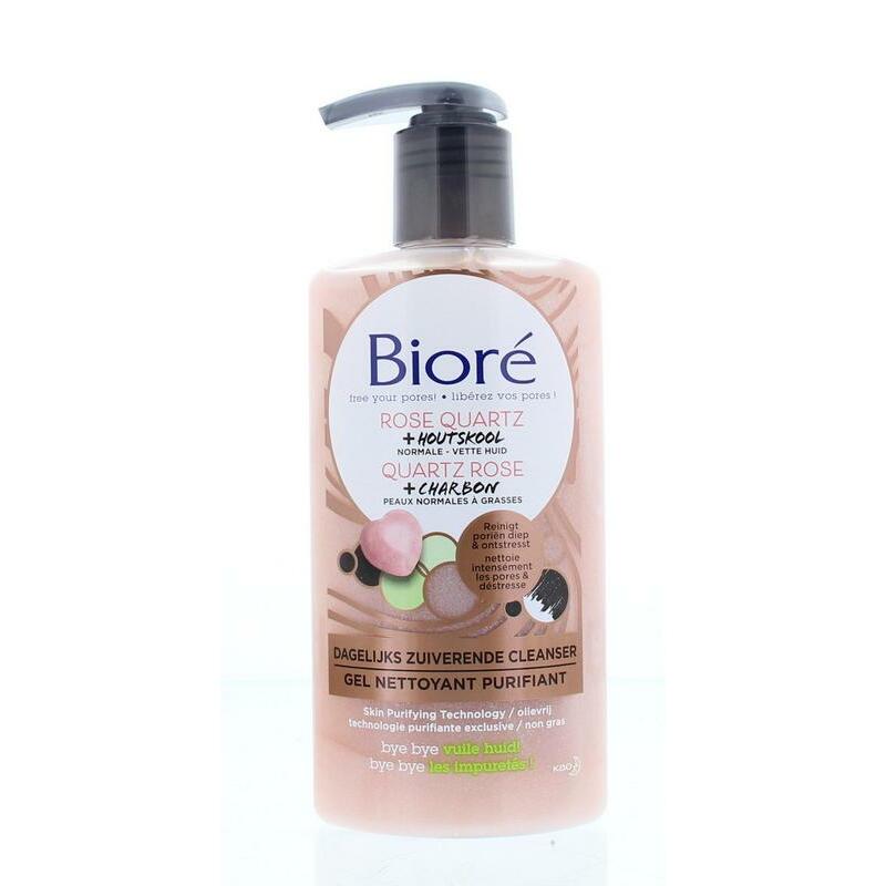 Biore Rose quartz houtskool cleanser 200ml