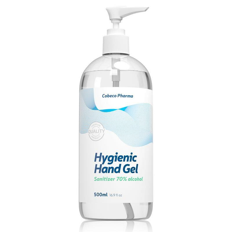 Cobeco Hygienische hand gel (70% alcohol) pomp 500ml