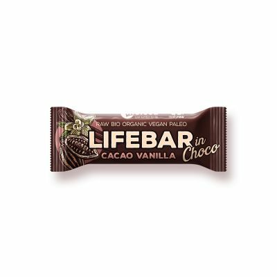 Lifefood Lifebar inchoco raw chocolade vanille bio 40g