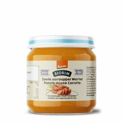 Biobim Zoete aardappel wortel 4+ maanden demeter bio 125g