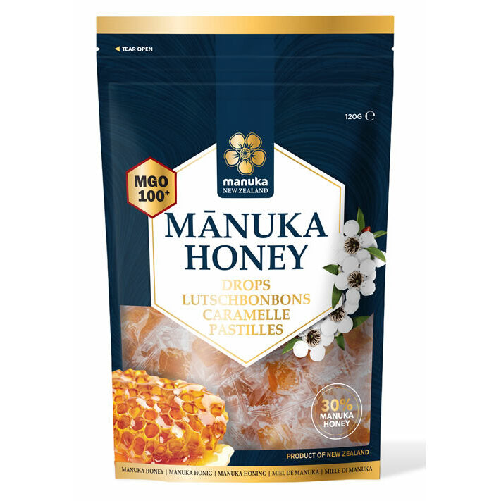 Manuka New Zealand Manuka honing MGO 100+ pastilles 120g