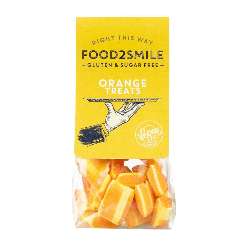 Food2Smile Orange treats suikervrij glutenvrij lactosevrij 90g