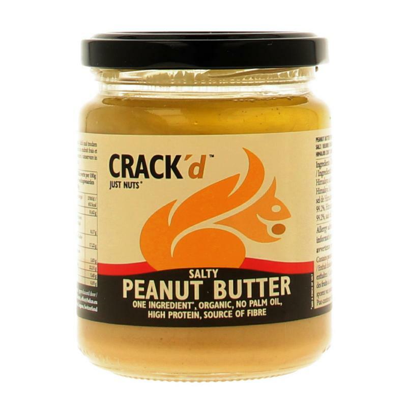 Crack'd Pindakaas met zout organic 250g