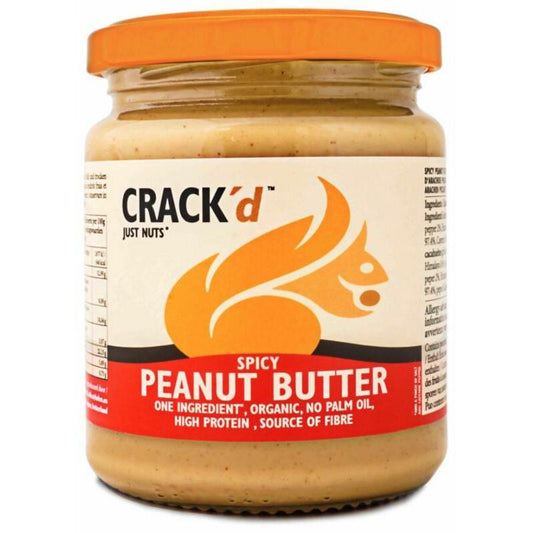 Crack'd Pindakaas spicy organic bio 250g