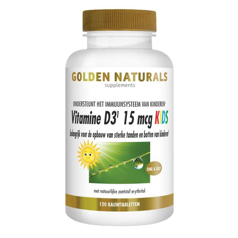 Golden Naturals Vitamine D3 15 mcg kids 120kt