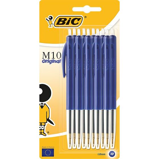 BIC Balpen M10 blauw 10st