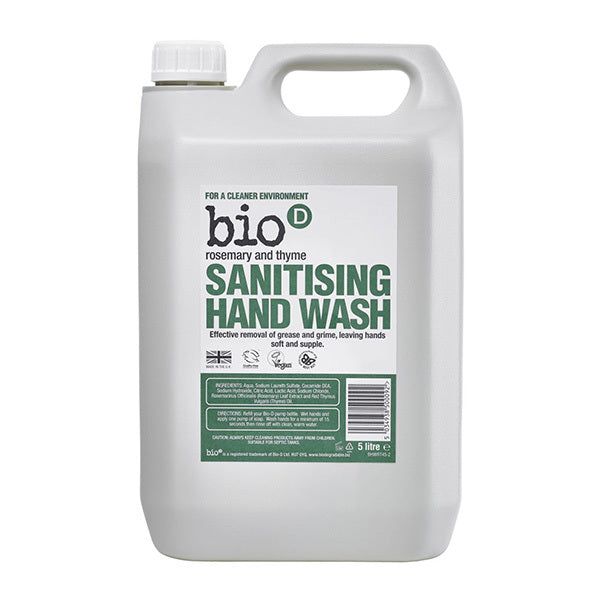 Bio-D Handzeep vloeibaar rozemarijn & tijm 5000ml