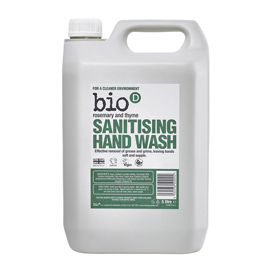 Bio-D Handzeep vloeibaar rozemarijn & tijm 5000ml