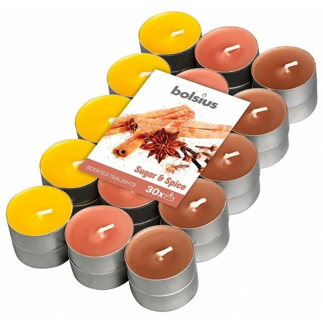 Bolsius Geurtheelicht multi colour brick sugar & spice 30st