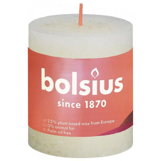 Bolsius Rustiek stompkaars shine 80/68 soft pearl 1st