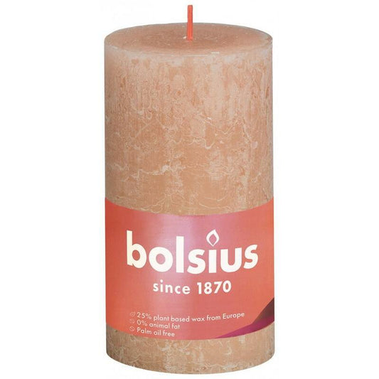 Bolsius Rustiek stompkaars shine 130/68 misty pink 1st