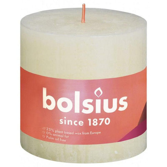 Bolsius Rustiek stompkaars shine 100/100 soft pearl 1st