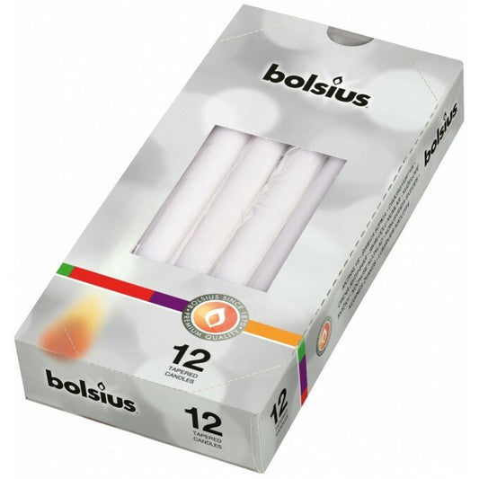 Bolsius Gotische kaars 245/24 wit 12st