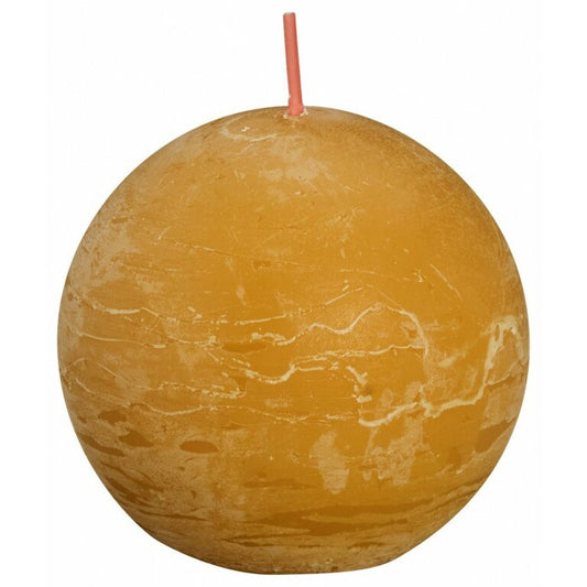 Bolsius Rustiek bolkaars shine 76 honeycomb yellow 1st