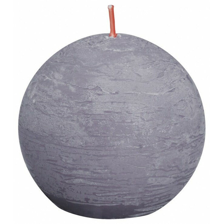 Bolsius Rustiek bolkaars shine 76 frosted lavender 1st