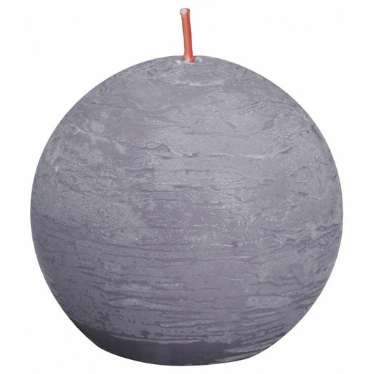 Bolsius Rustiek bolkaars shine 76 frosted lavender 1st