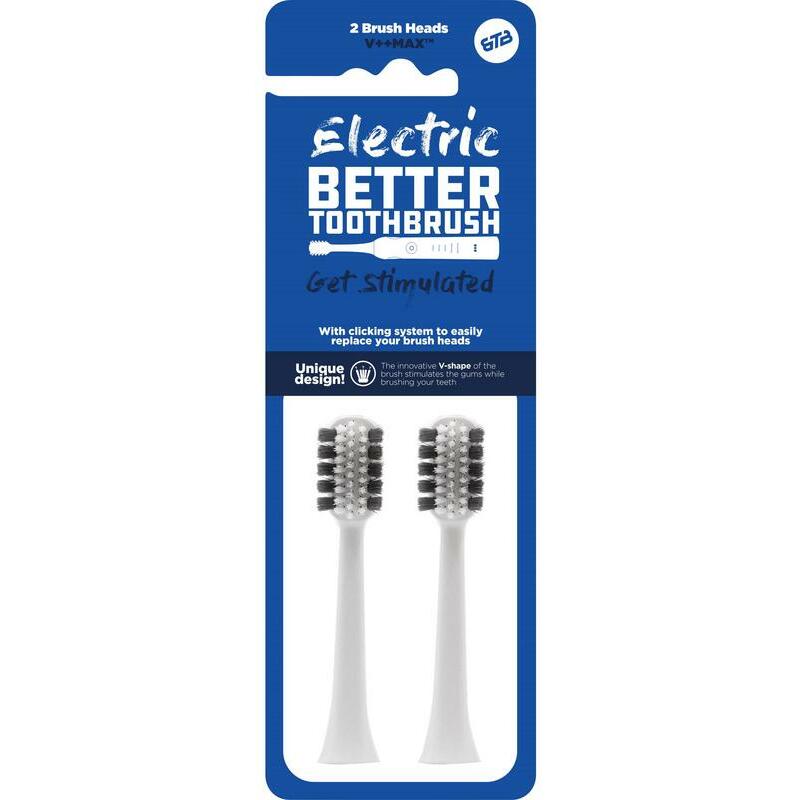 Bettertoothbrush Opzetborstel regular wit 2st