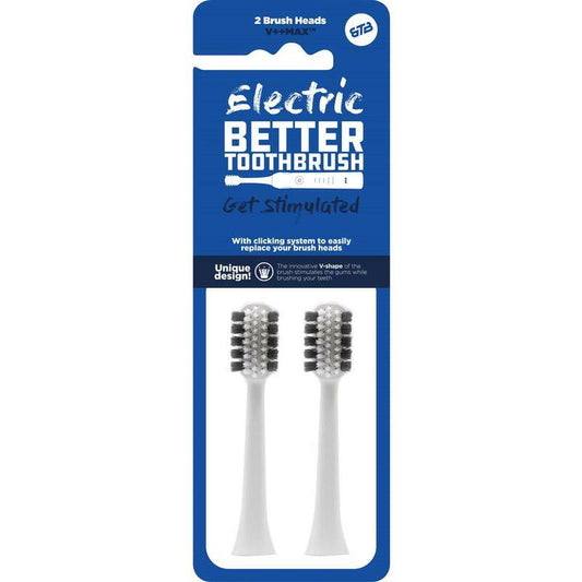 Bettertoothbrush Opzetborstel regular wit 2st
