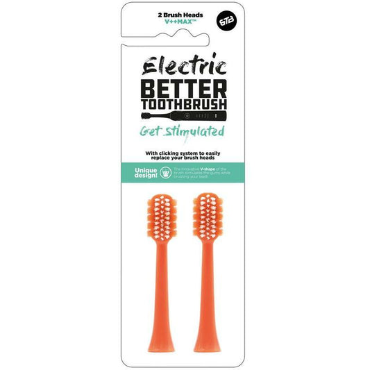 Bettertoothbrush Opzetborstel regular coral 2st