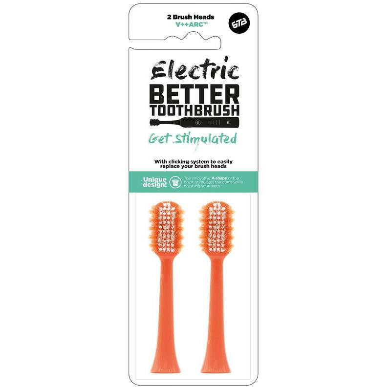 Bettertoothbrush Opzetborstel premium coral 2st