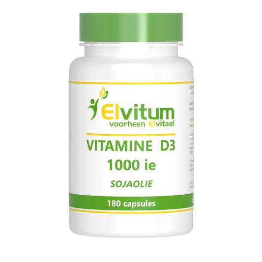 Elvitaal/elvitum Vitamine D3 1000IE soja 180ca