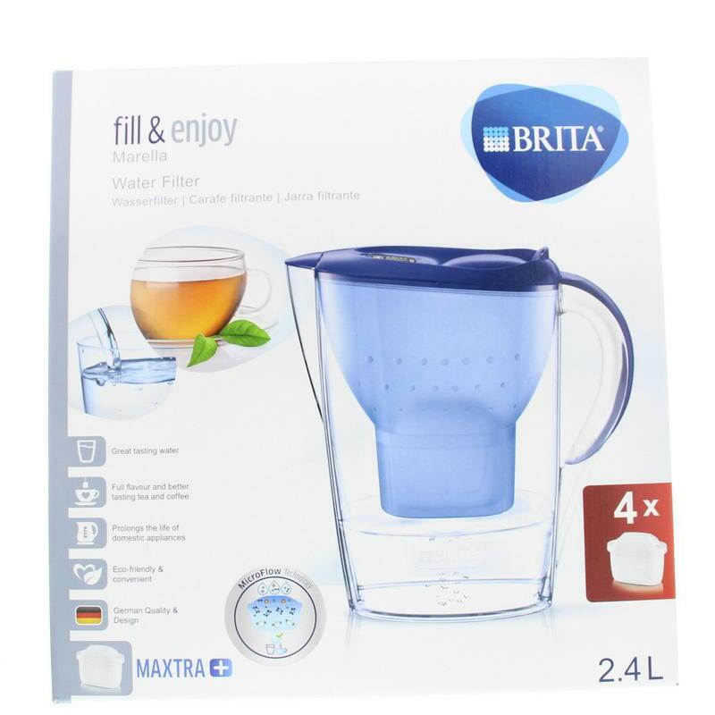 Brita Waterfilterbundel Marella cool blue + 4 maxtra fil 1st