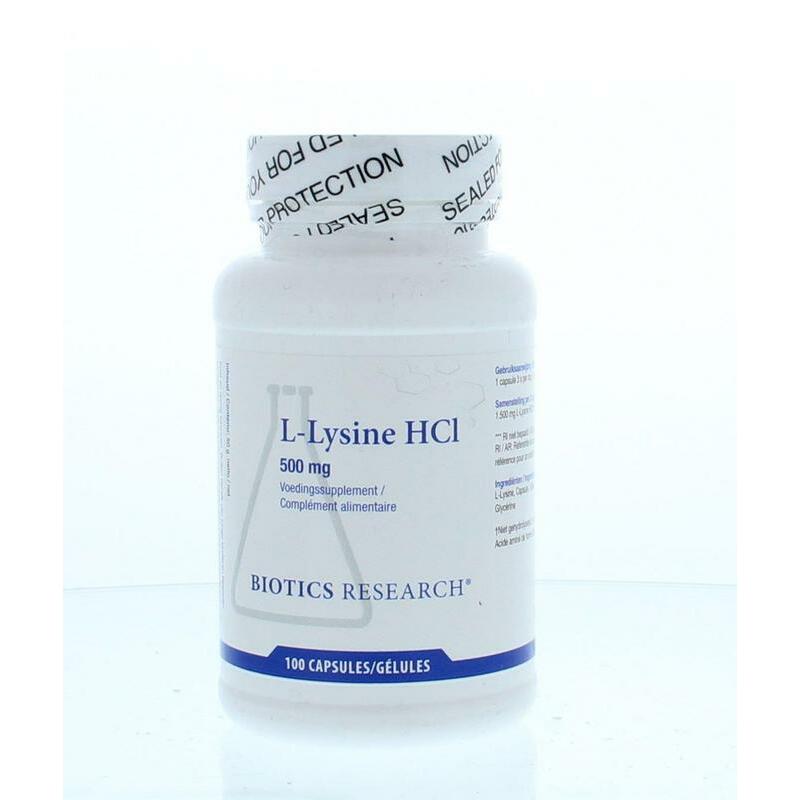 Biotics L-Lysine 500 mg 100ca