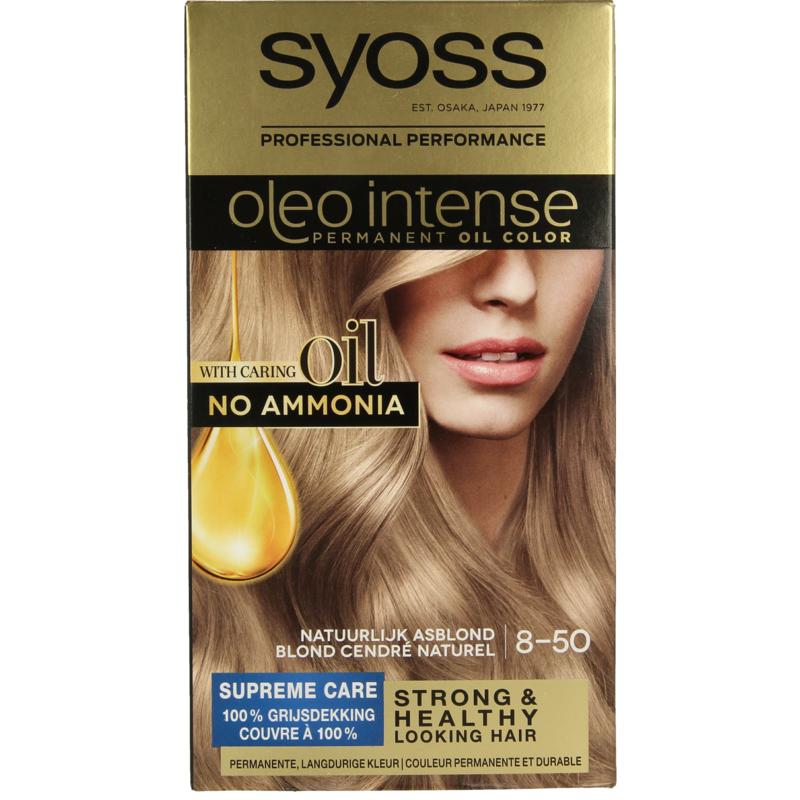 Syoss Color Oleo Intense 8-50 natural ash blonde 1set