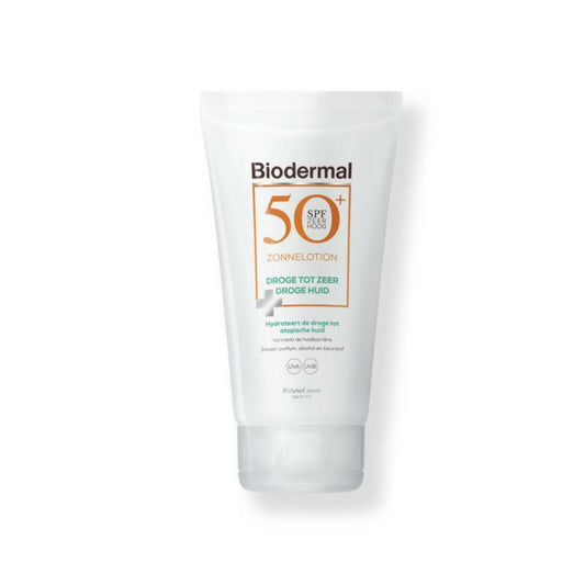 Biodermal Zonnelotion droge huid SPF50+ 150ml