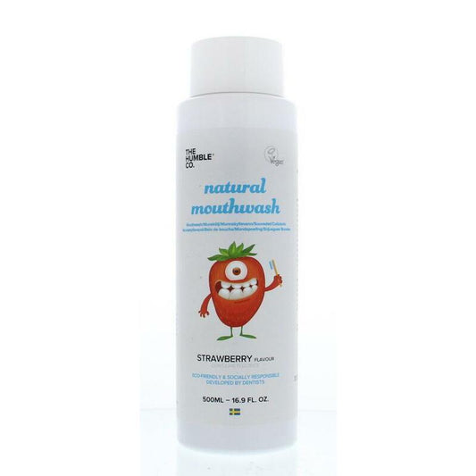 The Humble Co Mondwater kids strawberry 500ml
