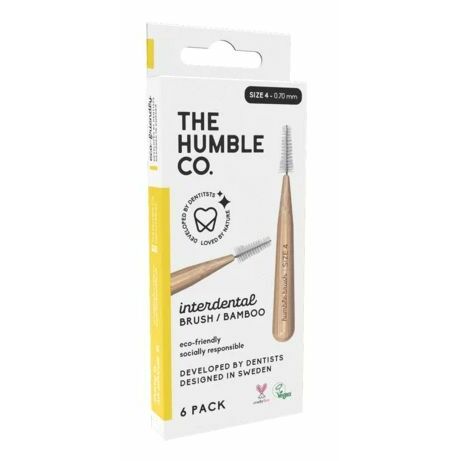The Humble Co Interdental borstel 0.70 mm geel 6st