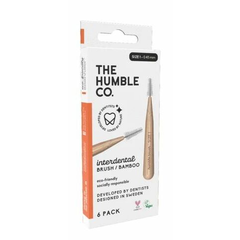 The Humble Co Interdental borstel 0.45 mm oranje 6st