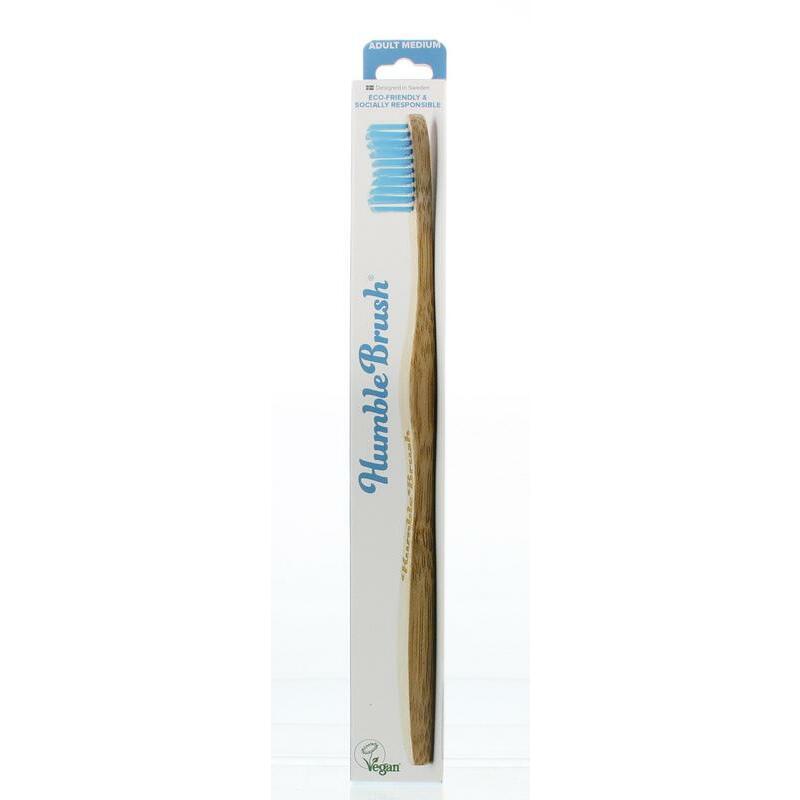The Humble Co Tandenborstel bamboe medium blauw 1st