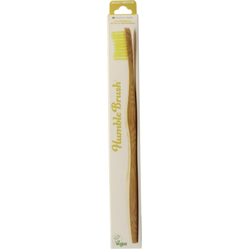 The Humble Co Tandenborstel bamboe medium geel 1st