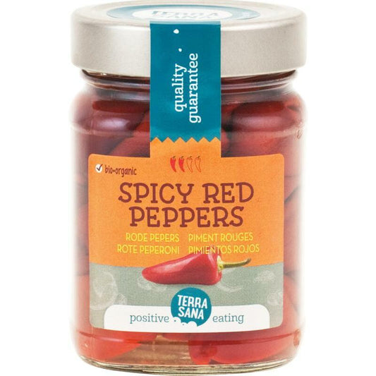 Terrasana Rode pepers spicy bio 220g