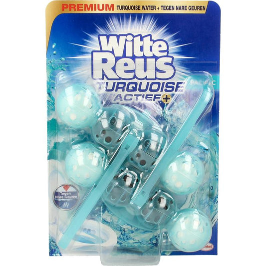 Witte Reus Toiletblok turquoise actief 2st