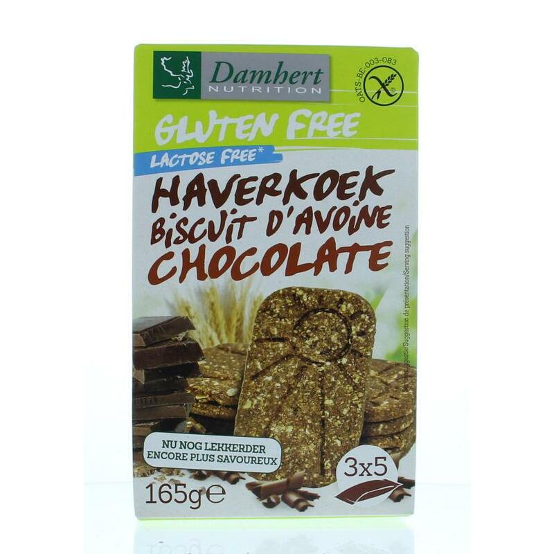 Damhert Haverkoekjes chocolade glutenvrij 165g
