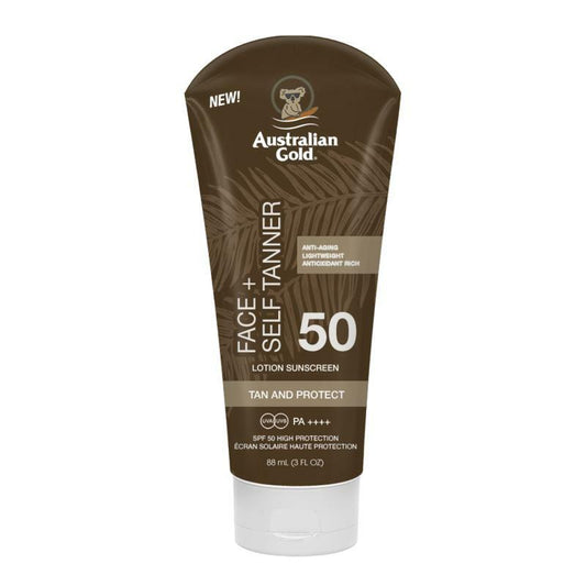 Australian Gold Face SPF50 + Self tanner 88ml