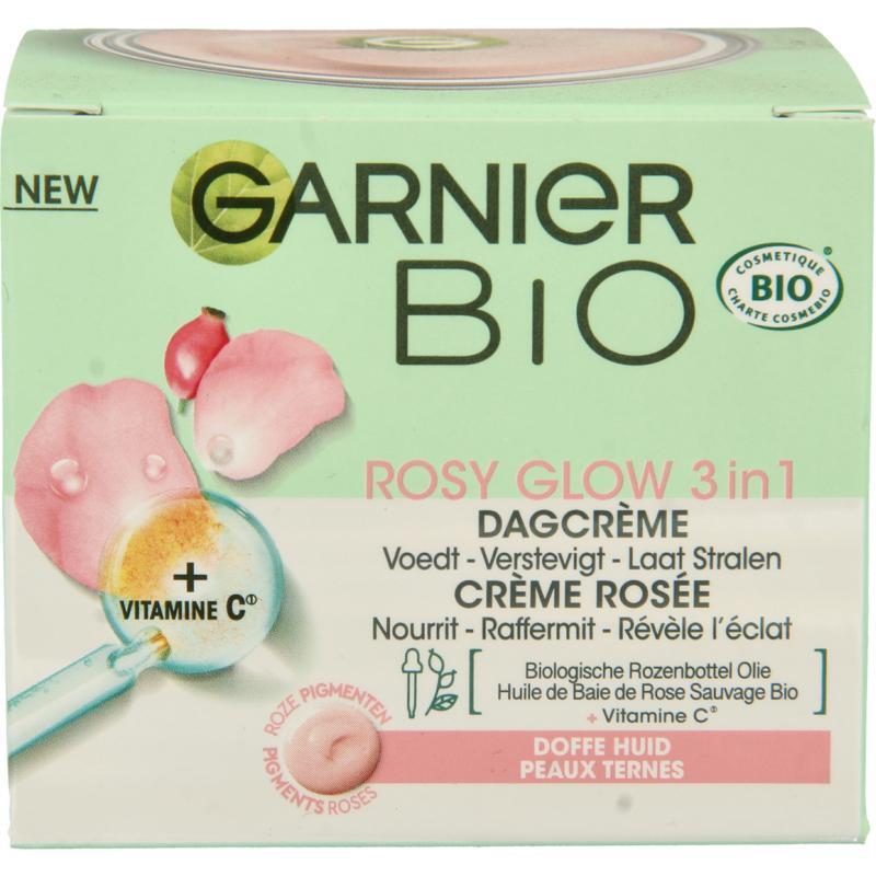 Garnier Bio rosy glow dagcreme 3-in-1 50ml