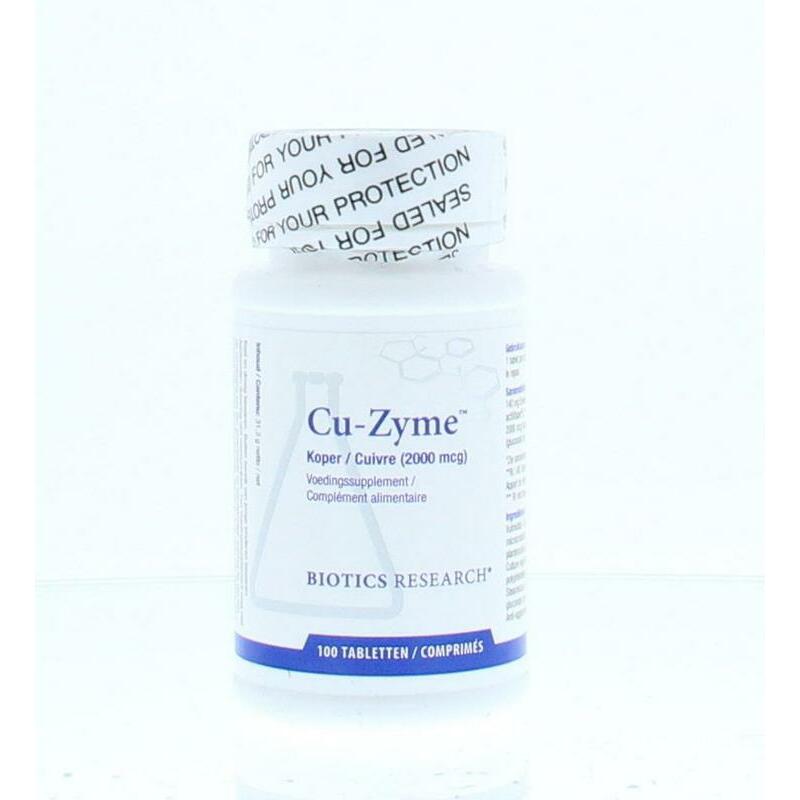 Biotics CU-Zyme 2 mg 100tb