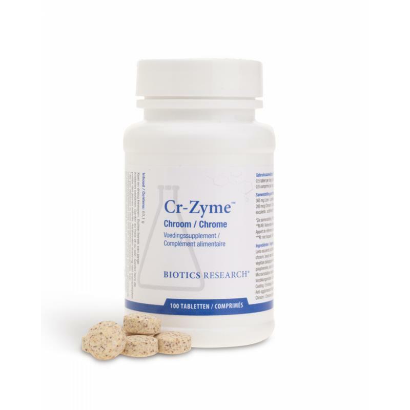 Biotics CR-Zyme 200 mcg GTF 100tb