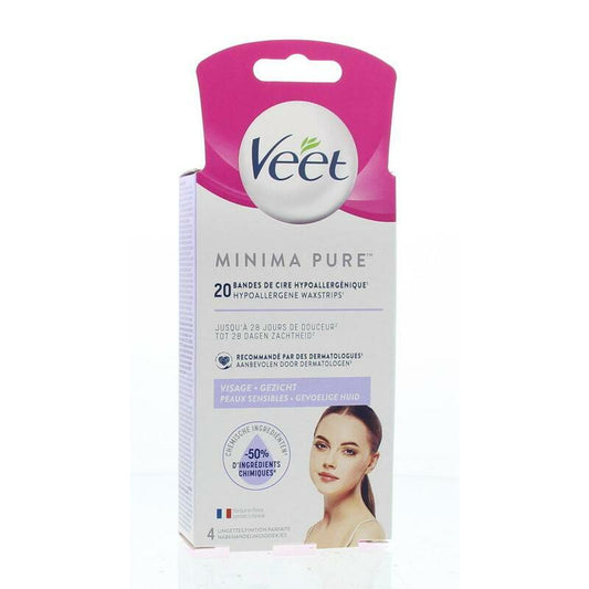 Veet Minima wasstrip gezicht 20st