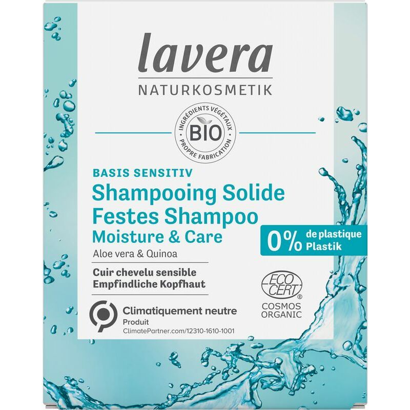 Lavera Basis Sentitiv shampoo bar moisture & care FR-NL 50g