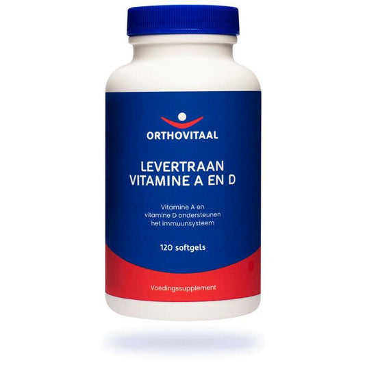 Orthovitaal Levertraan Vitamine A en D 120sft