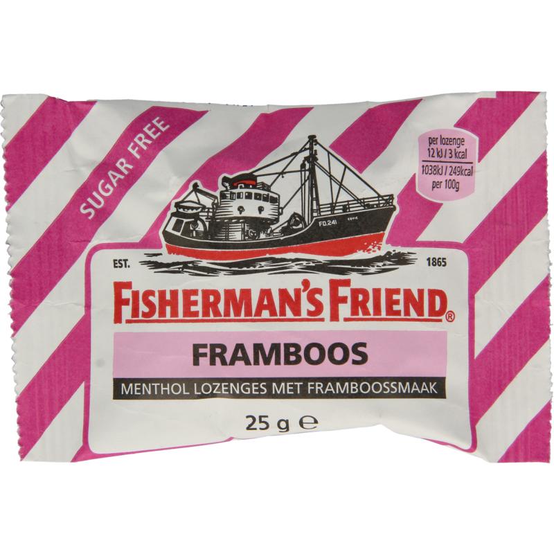 Fishermansfriend Framboos suikervrij 25g