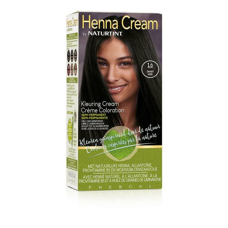 Naturtint Henna cream 1.0 zwart 110ml