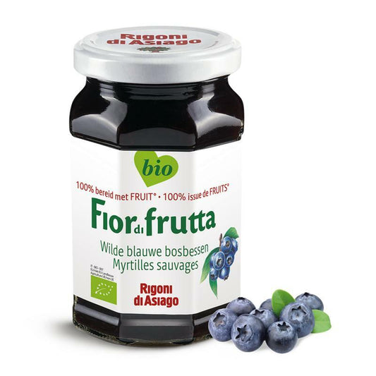 Fiordifrutta Wilde blauwe bosbessen jam bio 630g