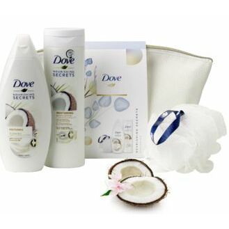 Dove Geschenkverpakking restoring met toilettas 1set