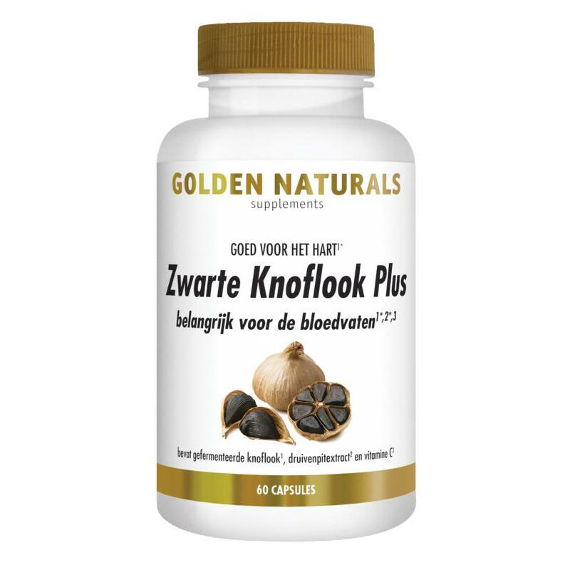 Golden Naturals Zwarte knoflook plus 60ca